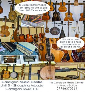 Full Page Advert Cardigan Music Centre